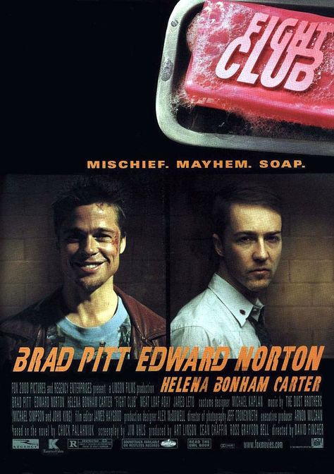 Fight Club (1999) Film Horror, Chuck Palahniuk, Edward Norton, Bon Film, Tyler Durden, Sofia Loren, Club Poster, David Fincher, Movies Worth Watching