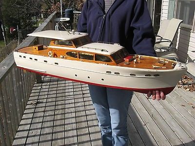 VINTAGE CHRIS CRAFT 36ft MOTOR YACHT R.C. STERLING MODEL BOAT KIT B Runabout Boat, Chris Craft Yacht, Model Boats Building, Wood Boat Building, Wooden Model Boats, Yacht Model, Small Yachts, Wood Boat Plans, Model Boat Plans