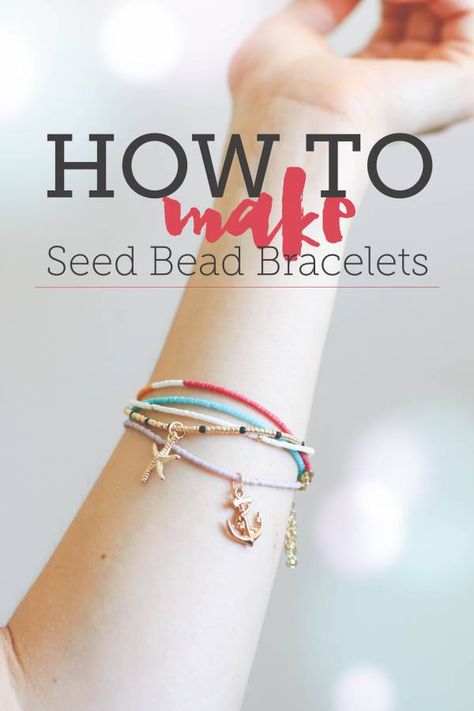 seedbead Seed Bead Tutorials, Seed Bead Bracelets Diy, Seed Bead Bracelets Tutorials, Jewellery Shops, Bracelet Fil, Beaded Bracelets Tutorial, Armband Diy, Seed Bead Tutorial, Simple Bracelets