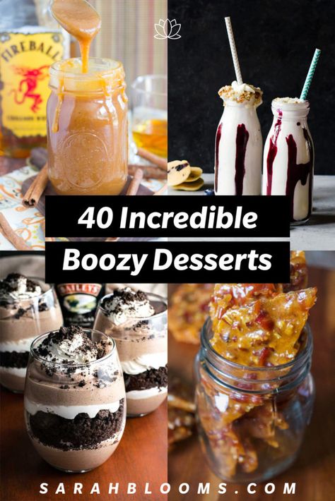 Infused Cupcakes Recipes, Dessert Drinks Alcohol, Drunken Desserts, Boozy Baking, Blueberry Milkshake, Alcoholic Treats, Bourbon Bacon, Finger Desserts, Alcoholic Desserts