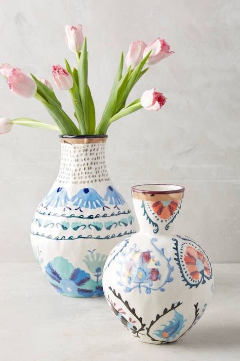 Anthropologie Home Decor, Home Decor Finds, Anthropologie Home, Keramik Design, Keramik Vase, Decor Guide, Pottery Painting, Ceramic Painting, Paint Designs