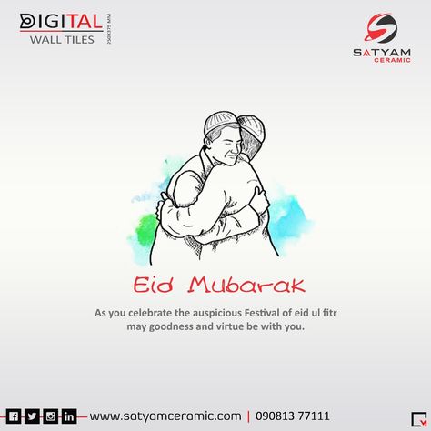 As you celebrate the auspicious Festival of eid ul fitr may goodness and virtue be with you.  Real N the Best  #Satyamceramic #tiles #TilesOfIndia #ceramic #HDdesigns #walldecor #housetiles #homedecor #luxuryswalltile #kitchen #bathroom #interiordesign #Architecture #ceramicindia #bestProducts #Luxury #InteriorDecor #besttiles #tilesof2018 #tilesmanufacturers #DilanoDecor Festival Ads, Eid E Milad, Hd Designs, Fifa 22, Milad Un Nabi, Bengali Art, Eid Festival, Eid Greetings, Eid Ul Fitr