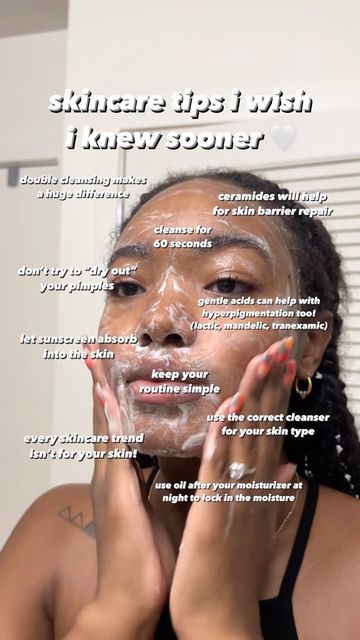 Chyna on Instagram: "skincare tips🤍🍒 here’s a dump of some of the skincare tips i’ve learned along the way 🫧 if i knew some of this before, i def would have avoided some skincare troubles 🤓 i hope this helps!! 🫶🏾 do you do any of these or have tips of your own? • • • @ckimorae #skincare #acne #skincaretips #skinbarrier #skincareroutine #skincareproducts #hyperpigmentation skincare routine, acne, hyperpigmentation, skincare reels" Korean Skincare, Hyperpigmentation Skincare, Skincare Routine Acne, 2023 Skincare, Hyperpigmentation Mask, Acne Hyperpigmentation, Skincare Acne, Instagram Skincare, Skincare Tips