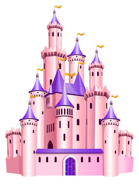 Pink princess castle. The vector illustration of pink princess castle. Tale doll , #affiliate, #castle, #vector, #Pink, #princess, #illustration #ad Disney Castle Cake Topper, Pink Castle Cake, Cinderella Castle Cake, Disney Princess Printables, Pink Princess Castle, Disney Princess Cake Topper, Castle Cake Topper, Castle Vector, Sofia The First Birthday Party