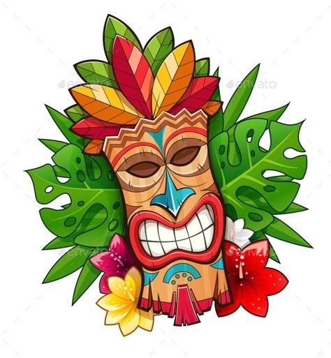 Tiki Tribal Wooden Mask #Tribal, #Tiki, #Mask, #Wooden Tiki Maske, Totem Tiki, Tiki Signs, Tiki Hawaii, Tiki Tattoo, Surf Vintage, Tiki Faces, Tiki Statues, Wooden Mask