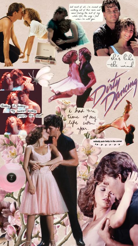 Dirty dancing #dirtydancing #baby #johnny Baby Dirty Dancing, Dirty Dancing Movie, Musical Wallpaper, 2000s Vibe, Movie Collage, Dancing Baby, Dancing Aesthetic, Summer Books, 80s Movies