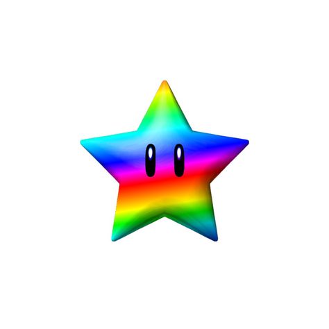Rainbow Mario Star, Mario Rainbow Star, Png Icons Rainbow, Scenecore Stickers Png, Carrd Png Rainbow, Digital App Icons, Rainbow Png Icon, Rainbow Carrd Png, Nintencore Aesthetic