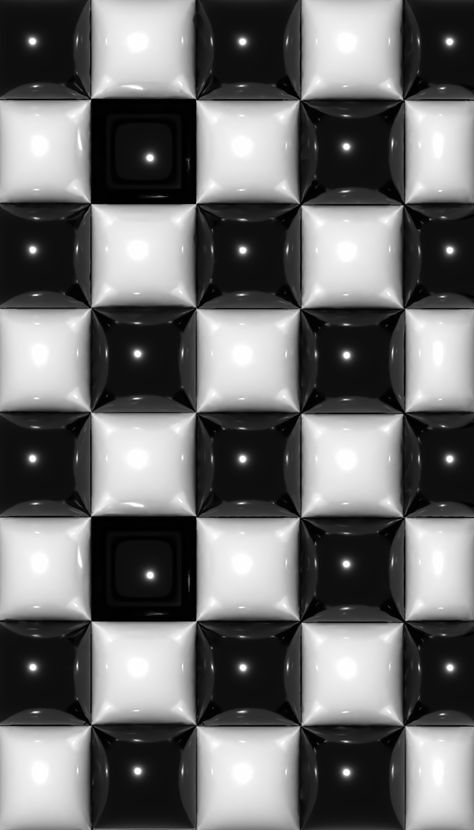 Iphone Wallpaper Checkered, Glossy Wallpaper Aesthetic, 3d Lockscreen Black, Black Checkered Wallpaper, Black And White 3d Wallpaper, Checkered Wallpaper Aesthetic, 3d Wallpaper Black And White, 3d Wallpaper White, Checkered Carpet