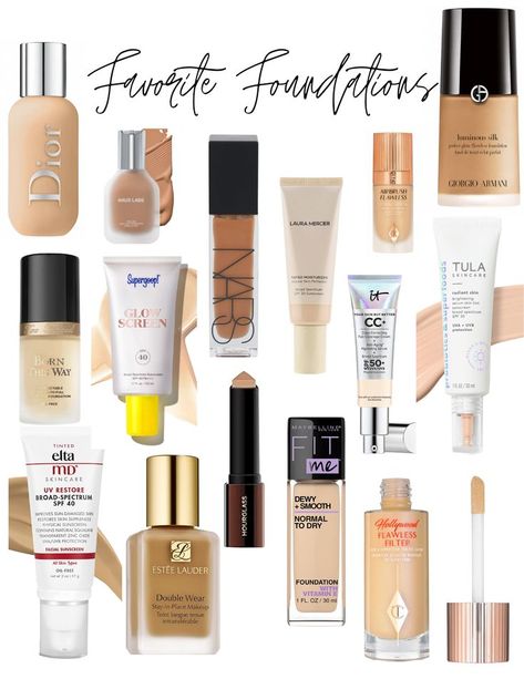 Make Up Foundations, Smooth Base Makeup, Best Medium Coverage Foundation, Makeup Products Foundation, Shades Of Foundation, Best Natural Foundation, Best Foundation For Dry Skin, Affordable Makeup Brands, Makeup Palette Collection