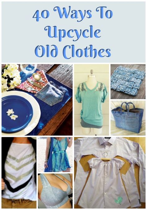 Couture, Diy With Old Clothes, Upcycle Old Clothes, Old Clothes Diy, Reuse Old Clothes, Summer Dresses Diy, Reuse Clothes, Recycle Old Clothes, Diy Gifts To Sell