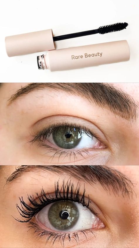 Rare Beauty Perfect Strokes Universal Volumizing Mascara | Review Rare Beauty Mascara, Rare Beauty By Selena Gomez, Mascara Review, Volumizing Mascara, Brown Lip, Lip Contouring, Oil Cleanser, Rare Beauty, Volume Mascara