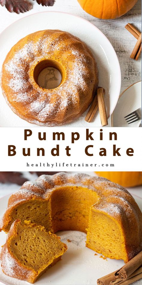 Essen, Quick Cakes, Pumpkin Bundt Cake Recipes, Easy Bundt Cake Recipes, Pumpkin Doughnut, Pumpkin Bundt, Cake Preparation, Pumpkin Bundt Cake, Cake Rolls