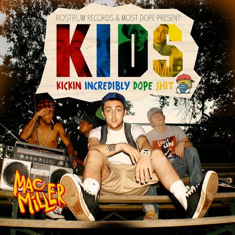 kajdsfkads. Mac Miller(: Kids Mac Miller, Mac Miller Albums, Promo Flyer, Arte Hip Hop, Rap Albums, Music Album Covers, Hip Hop Art, Mac Miller, Lp Albums