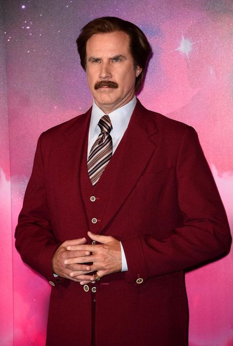 Will Ferrell as Ron Burgundy (Anchorman) Stylish Men, Ron Burgundy, Anchorman, Will Ferrell, Holiday Guide, Stay Classy, News Website, Entertainment Industry, Music Awards