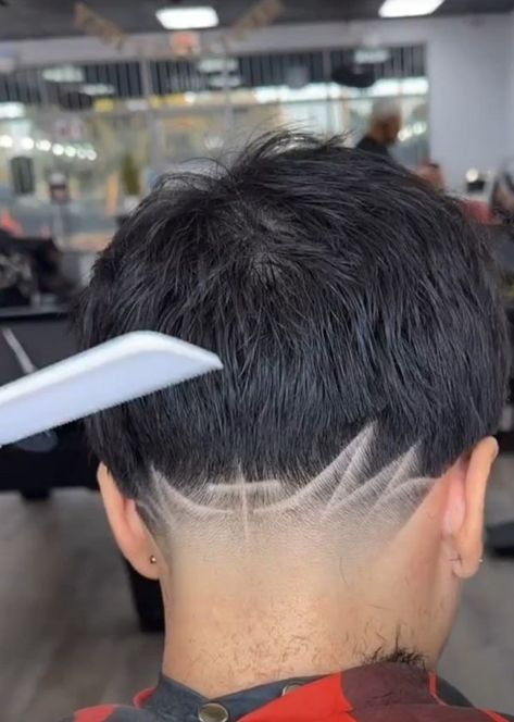 Amazing Haircut Designs for Men (Detailed Gallery) | Simple & Easy Haircut Design Ideas For Men Freestyle Designs Haircut, Cross Designs Haircut, Side Taper Design, Cross Design Haircut, Fade Haircut Designs For Men, Freestyle Design Haircut, Undercut Design, Hair Designs For Boys, Fade Haircut Designs