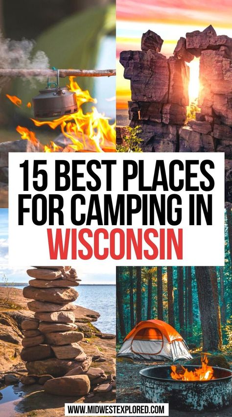 15 Best Places for Camping in Wisconsin Midwest Camping Destinations, Midwest Camping, Camping In Wisconsin, Wisconsin Beaches, Hayward Wisconsin, Wisconsin Summer, Minnesota Camping, Midwest Road Trip, Wisconsin Vacation