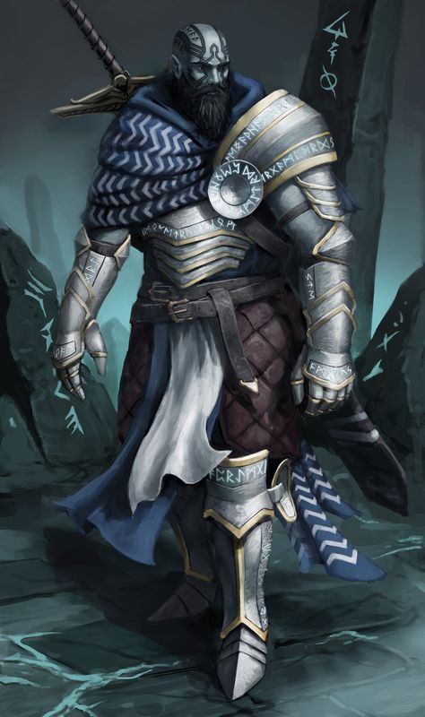 Goliath Rune Knight Dnd, Goliath Wizard Dnd, Rune Knight Character Art, Rune Knight Art, Character Ideas Dnd, Dnd Rune Knight, Goliath Aesthetic, Goliath Rune Knight, Goliath Paladin Male