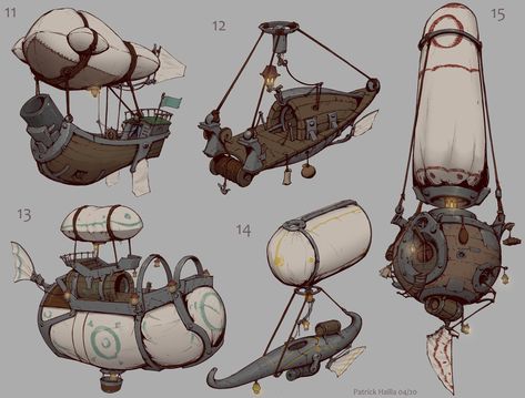 Steampunk Ship, Airship Art, Steampunk Vehicle, Steampunk Airship, Props Concept, Concept Ships, Steampunk Art, Fantasy Concept Art, Creature Concept Art