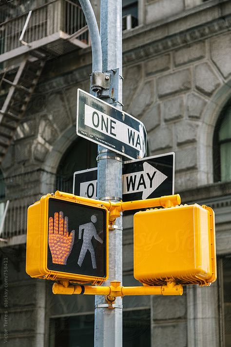 City Photography, Traffic Sign Aesthetic, Street Signs Photography, Hand Symbols, City Sign, Art Appliqué, Traffic Signs, Ny City, Traffic Light