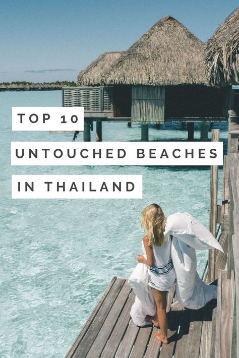 Visit the top untouched beaches in Thailand – mesmerizing destinations with emerald seas that sparkle in the daylight. #thailand #travel #beach #untouched #offthebeatenpath #beautiful #destinations #wanderlust #photography #bucketlists Thailand Travel Clothes, Beaches In Thailand, Thailand Travel Destinations, Thailand Honeymoon, Thailand Itinerary, Thailand Vacation, Thailand Travel Guide, Thailand Travel Tips, Krabi Thailand