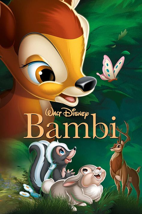 Bambi Film, Bambi 1942, Bambi Disney, Childhood Tv Shows, Disney Posters, Childhood Movies, Walt Disney Animation, Walt Disney Animation Studios, Pinturas Disney