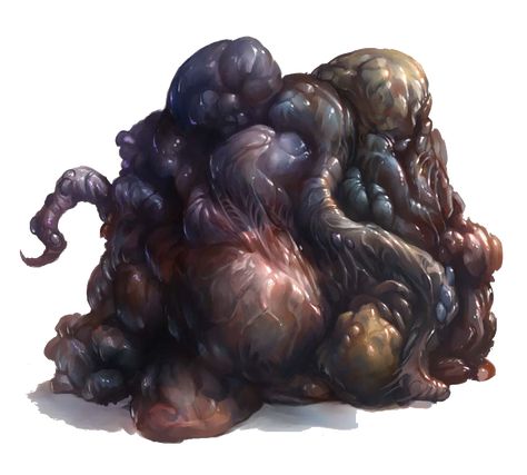 fantasy RPG monster ooze horror Ooze Monster Art, Biopunk Monster, Flesh Monster Concept Art, Fleshy Monster, Flesh Monster Art, Ooze Dnd, Flesh Creature, Ooze Monster, Ooze Art