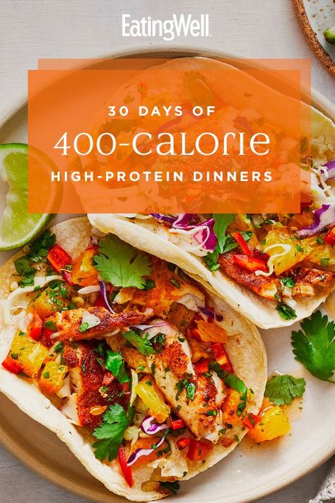 Low Calorie Dinners, High Protein Recipes Dinner, Protein Dinner Recipes, 400 Calorie Meals, Best Healthy Dinner Recipes, High Protein Dinner, Protein Dinner, Healthy Weeknight Meals, Healthy Food Facts