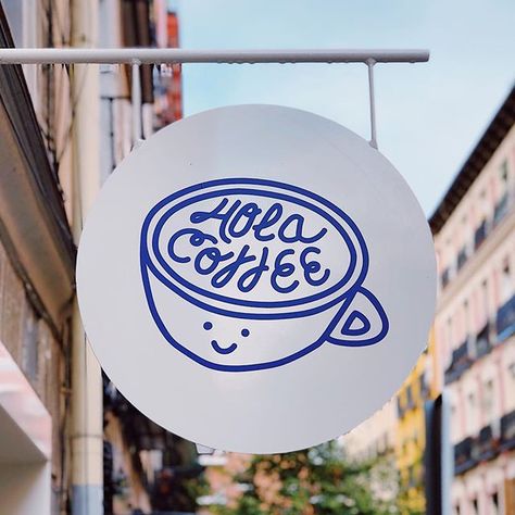 Your go-to guide for hipster coffee to go in Madrid - Naked MadridNaked Madrid Coffee Signage Design, Coffee Brand Ideas, Coffe Logos Ideas, Coffee Menu Design Ideas, Coffee Shop Branding Design, Coffee Can Design, Coffee Shop Graphic Design, Coffeeshop Logo, Cafe Logo Ideas