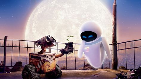 Wall-E Wall E Wallpaper, Walle Y Eva, Wall E Movie, Adventure Cartoon, Wall-e And Eve, Wall E Eve, Film Disney, Disney Wall, Disney Posters