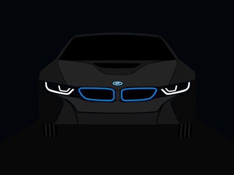 BMW i8 in the night [GIF] by Merten Tumblr, Cars Animated, Cars Gif, Car Gif, Car Animation, Mobil Bmw, Car Banner, Бмв X6, Vector Animation