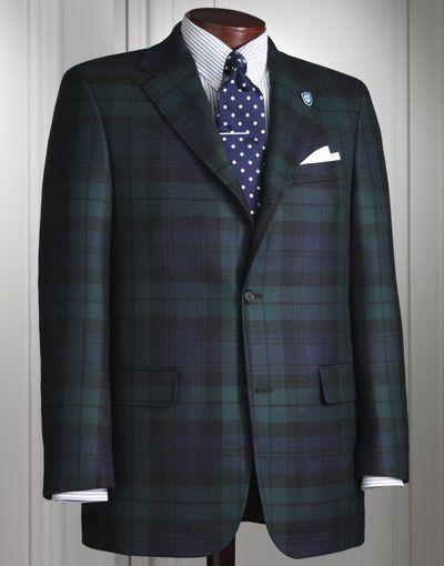 J.-Press-Black-Watch-Tartan-Sportcoat Blackwatch Tartan, Mens Blazers, Tweed Run, Gay Weddings, Preppy Wedding, Black Watch Tartan, Ivy Style, Pattern Recognition, Gay Wedding