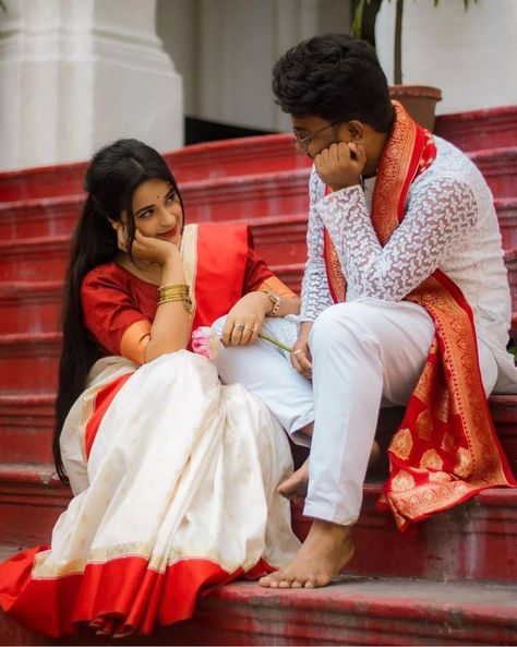 Looking Her into eyes is best thing to do #love #kissing #cuddling #couple #relationshipgoal #love Cute Love Couple Indian, Couples Photo Poses In Saree, Bangali Couple Pic, Bangladeshi Couple Pic, Lover Picture Couple, Cupals Pic, Couple In Saree, Cute Couple Photoshoot Poses Indian, Love Copal Pic