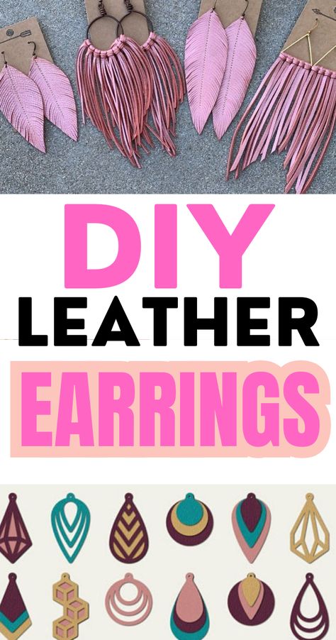 Discover endless DIY possibilities with your Cricut! This guide shows you how to make stunning faux leather earrings, perfect for any season. Grab your free Cricut SVG files and start crafting today! Circuit Leather Earrings, Fake Leather Crafts, Cricut Joy Leather Projects, Easy Faux Leather Projects, Vinyl Earrings Diy, How To Make Leather Earrings By Hand, Diy Leather Earrings Tutorials, Diy Earrings To Sell, Faux Suede Cricut Projects