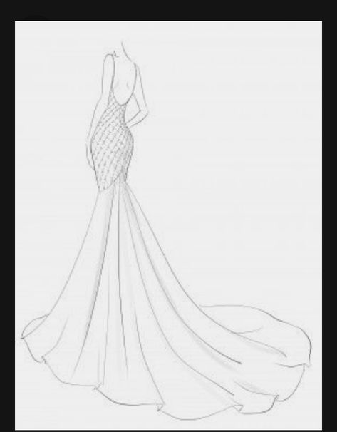 Designs Dresses Drawing, Prom Dress Designs Drawing, Fashion Gown Illustration, Drawing Ideas Of Dresses, Wedding Dress Design Drawing, Designs For Dresses Drawing, Wedding Dresses Drawing Sketches, Prom Dress Sketches Drawing, Gown Drawing Ideas