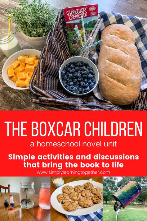 Back To Homeschool Ideas, Boxcar Children Project, Microschool Ideas, Autumn Homeschool, Classical Homeschooling, Homeschool Units, Homeschool Literature, The Boxcar Children, Book Character Day