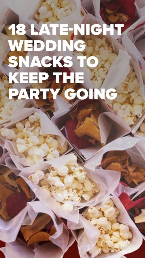 Late Night Snacks For Wedding Reception, Wedding Snack Ideas Receptions, Fun Wedding Snacks, Midnight Snack Ideas Wedding, Wedding Food Late Night, Unique Cocktail Hour Ideas Wedding Foods, Wedding Late Night Snacks Ideas, Best Wedding Snacks, Snack Stations Wedding