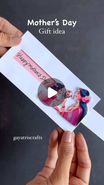 Mother's Day Gift Craft Ideas, Gift Card For Mother's Day, Father Day Cards From Daughter, Craft Ideas For Father's Day, How To Make A Cute Mother’s Day Card, 3d Paper Crafts Diy Projects, Mom Gift Ideas Diy Creative Crafts, Fathers Day Craft Ideas Handmade Gifts, Crafts For Dads