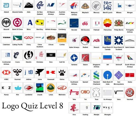 Logo Quiz Answer Level 1 2 3 4 5 6 7 8 9 – LevelStuck Logo Answers, Logo Quiz Games, Guess The Logo, Logo Quiz Answers, 9 Logo, Logo Variations, Quiz Games, Logo Quiz, 10 Logo