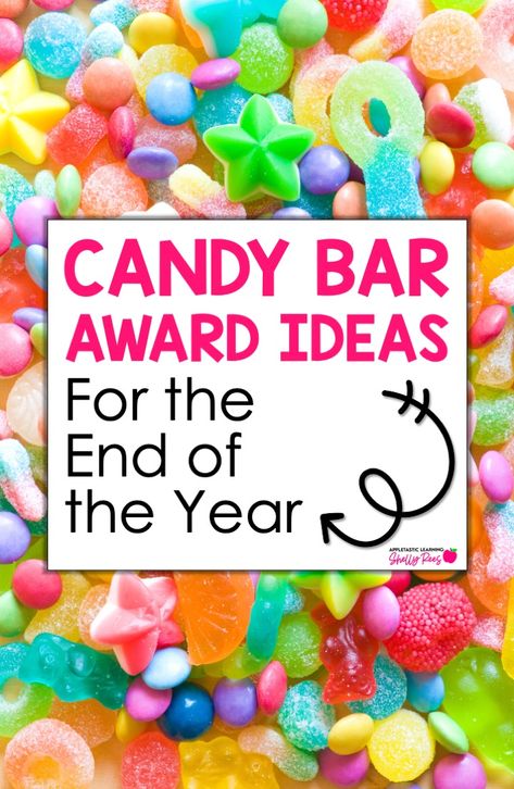 Looking for candy bar award ideas for elementary students? Find ideas for candy bar awards for students, including printable certificates, candy awards list, and end of year award ideas. Perfect end of the year awards for 2nd grade, 3rd grade, 4th grade, 5th grade, and middle school! Candy Rewards For Students, Candy Recognition Ideas, Classroom Candy Awards, Candy Awards For Employees, Candy Awards For Students Free, Middle School Promotion Gifts, 4h Awards Ideas, Candy Awards For Sports, Candy Bar Awards For Adults