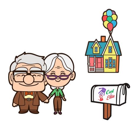 Up Svg Png, Layered Carl And Ellie Svg, Up Balloon Svg, Up H - Inspire Uplift Up Couple Pixar, Up Clipart Disney, Ellie And Carl Up, Kevin From Up Drawing, Up Carl Y Ellie Dibujo, Up Movie Drawing, Up House Drawing, Up House Pixar, Robin Craft