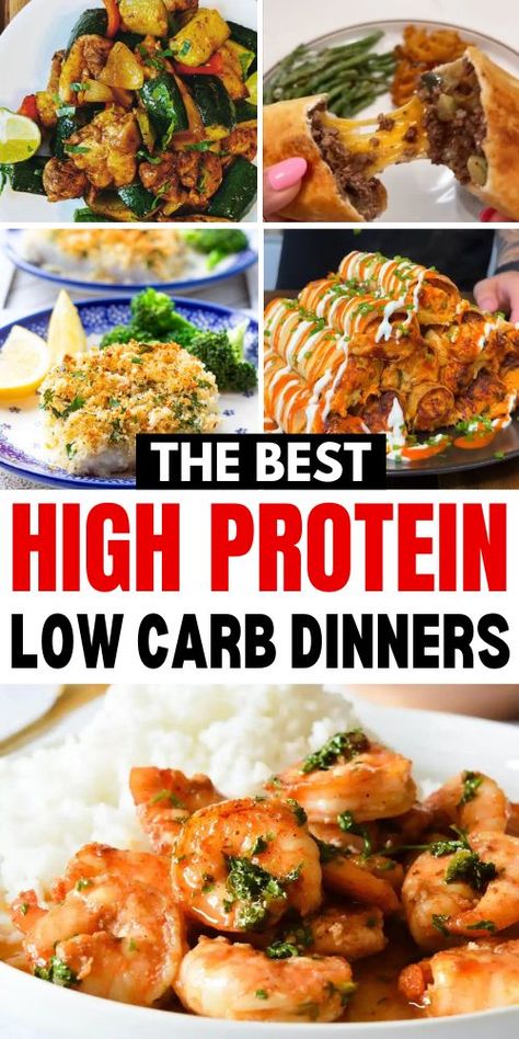 Health Shrimp Recipes, High Protein Dinner Healthy, High Protein Low Carb Dinner, High Protein Low Carb Meal Prep, Protein Dinner Ideas, High Protein Dinner Ideas, High Protein Low Carb Recipes Dinner, Low Carb High Protein Meals, High Protien Meals