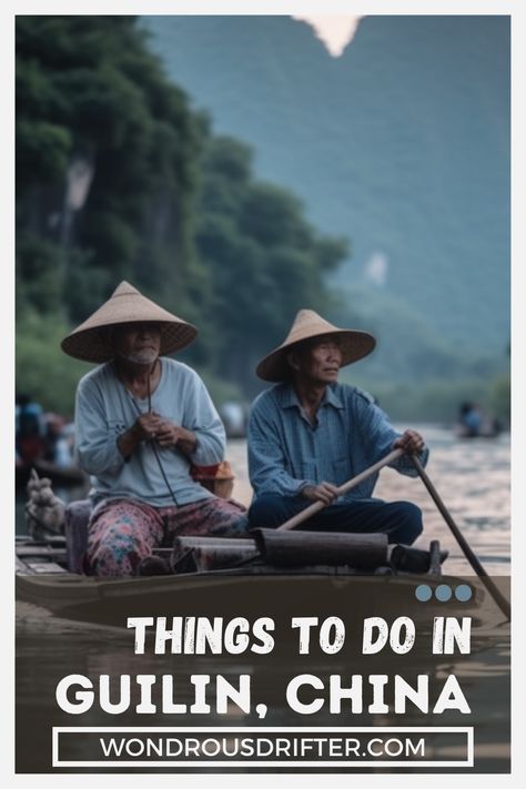 Guilin, China is a nature lover's delight! Take a scenic boat on the Li River, admire the towering karst mountains, and meander inside Reed Flute Cave's spectacular rock formations. Guilin delivers a memorable experience with its breathtaking scenery and quiet atmosphere. Immerse yourself in Guilin's natural beauty! #guilin #china #travel #travelblogger #blogger Guilin, Nature, Guilin Mountains China, Guilin China, China Travel Guide, China Trip, Breathtaking Scenery, Two Rivers, Breathtaking Places