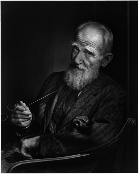 George Bernard Shaw George Bernard Shaw / Photo by Yousuf Karsh Berenice Abbott, Yousuf Karsh, Edward Weston, Garry Winogrand, Dwight Eisenhower, Michel De Montaigne, Jasper Johns, Alberto Giacometti, George Bernard Shaw