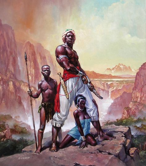 http://gurneyjourney.blogspot.com/2018/01/african-warrior-fantasy.html Warrior Tattoo Ideas, African Warrior Tattoos, African Folklore, Fantastical Art, Lost Civilizations, James Gurney, African Warrior, Mode Cyberpunk, Africa Tattoos