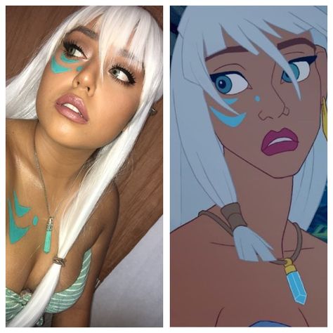 Hippies, Kida And Milo Cosplay, Princess Kida Atlantis Costume, Lost City Of Atlantis Costume, Kida Atlantis Costume, Atlantis Costume, Atlantis Cosplay, Atlantis Kida, Kida Atlantis