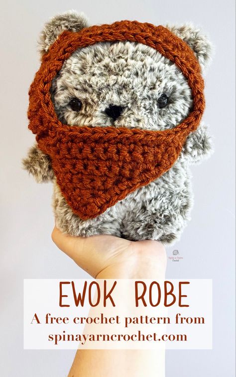 Amigurumi Patterns, Ewok Crochet Pattern, Hobbii Free Crochet Patterns, Crochet Star Wars Plushie, Crochet Ewok Pattern, Crochet Chewbacca Pattern Free, Crochet Star Wars Amigurumi Free Pattern, Ewok Crochet Pattern Free, Nerdy Amigurumi Free Pattern