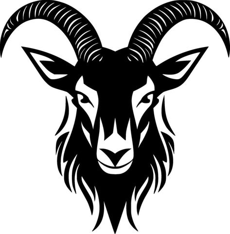 Goat - High Quality Vector Logo - Vector illustration ideal for T-shirt graphic Los Angeles, Goat Art Illustration, Goat Icon, Goat Vector, Goat Svg, Goat Design, Shadow Tattoo, Goat Logo, Bleach Shirt
