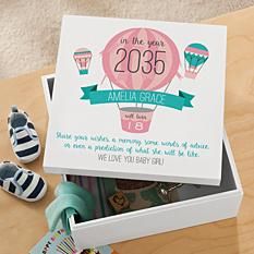 Baby Time Capsule, Baby 1st Birthday, Love You Baby, Word Of Advice, Baby Time, Personalized Baby Gifts, Time Capsule, Keepsake Box, Birthday Gift Ideas