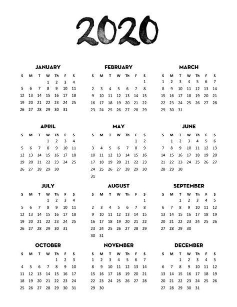 Free Calendar 2020 Printable One Page in 4 different minimalist designs and 3 sizes (US letter, A4, Classic Happy Planner).This Free Printable year at a glance calendar will help you stay organized. Year At A Glance Calendar, Calendrier Diy, 2020 Calendar Template, Kalender Design, At A Glance Calendar, To Do Planner, Year At A Glance, Bullet Journal Printables, Unique Calendar