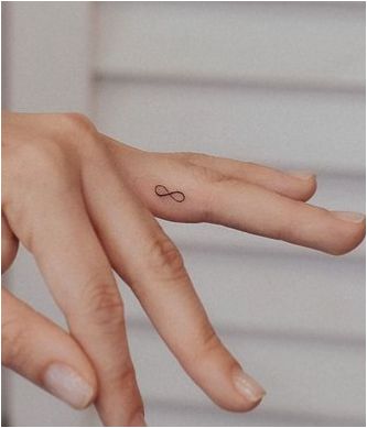 Infinity Eye Catching Finger Tattoo